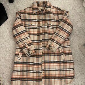 Tan Plaid Coat